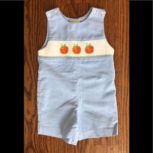 Smocked Pumpkin Jon Jon